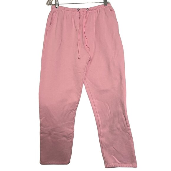 Eddie Bauer Women Medium Pink & Yellow Cotton Blend Sweatpants small flaws - Picture 2 of 16